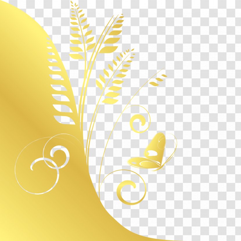 Yellow Drawing Mirror - Wheat Transparent PNG