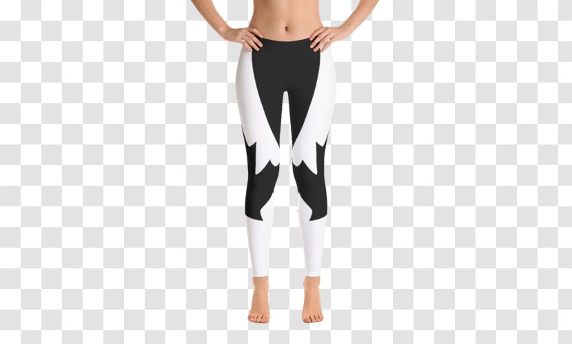 T-shirt Leggings Clothing Sweater - Heart - Black And White Flag Transparent PNG