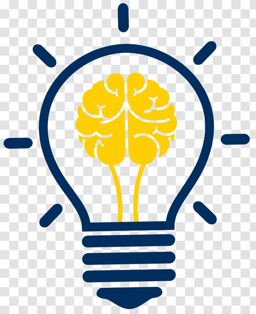 Incandescent Light Bulb Brain Clip Art - Silhouette - 10 Years Of Excellence Transparent PNG