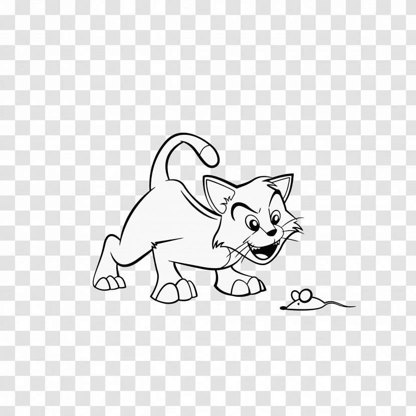 Jerry Mouse Cat Drawing Cartoon Sketch - Tom And Transparent PNG