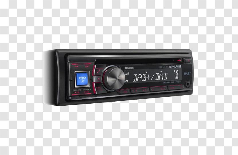 ALPINE CDE-173BT Car Stereo Receiver Vehicle Audio Alpine Electronics ISO 7736 - Cde173bt Transparent PNG