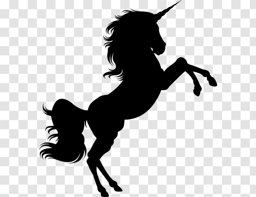 Horse Unicorn Silhouette Clip Art - Royaltyfree Transparent PNG