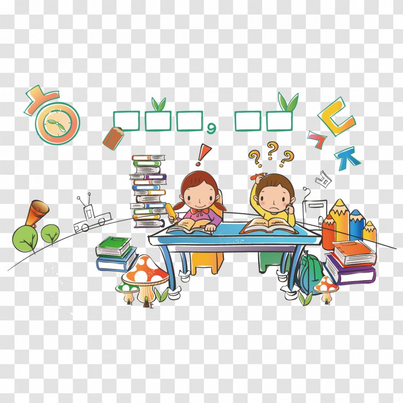 Student Learning Euclidean Vector Classroom - Children Learn Transparent PNG