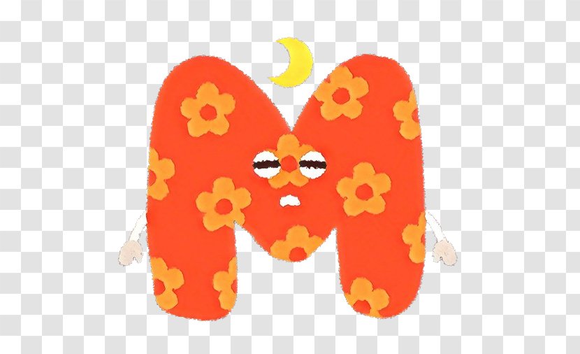 Heart Background - Orange - Butterfly Yellow Transparent PNG
