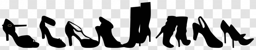 High-heeled Footwear Black And White Shoe - Cartoon - Vector Girls With High Heels Summer Transparent PNG