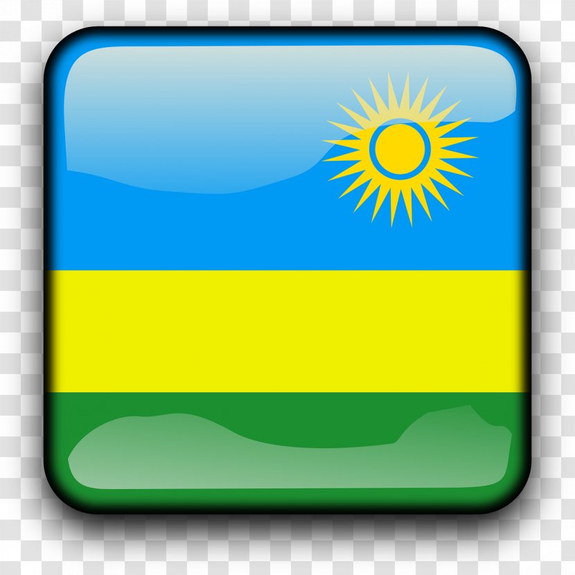 Flag Of Rwanda Clip Art - Yellow Transparent PNG