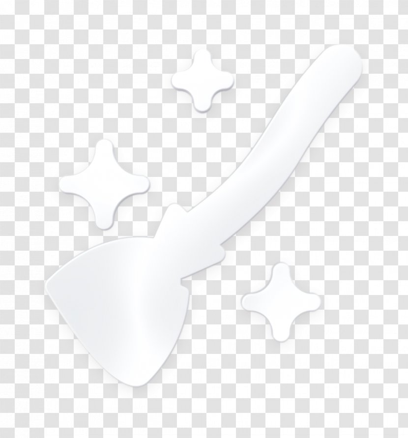 Broomstick Icon Fly Magic - White - Finger Symbol Transparent PNG