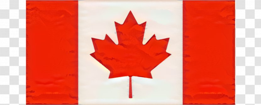 Canada Maple Leaf - Plane - Red Flag Black Transparent PNG