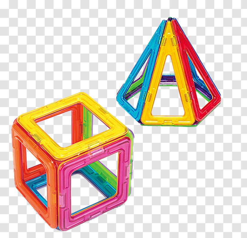 Jigsaw Puzzle Toy Block Magnet Construction Set - Plastic - Magnetic Piece Splicing Modeling Transparent PNG