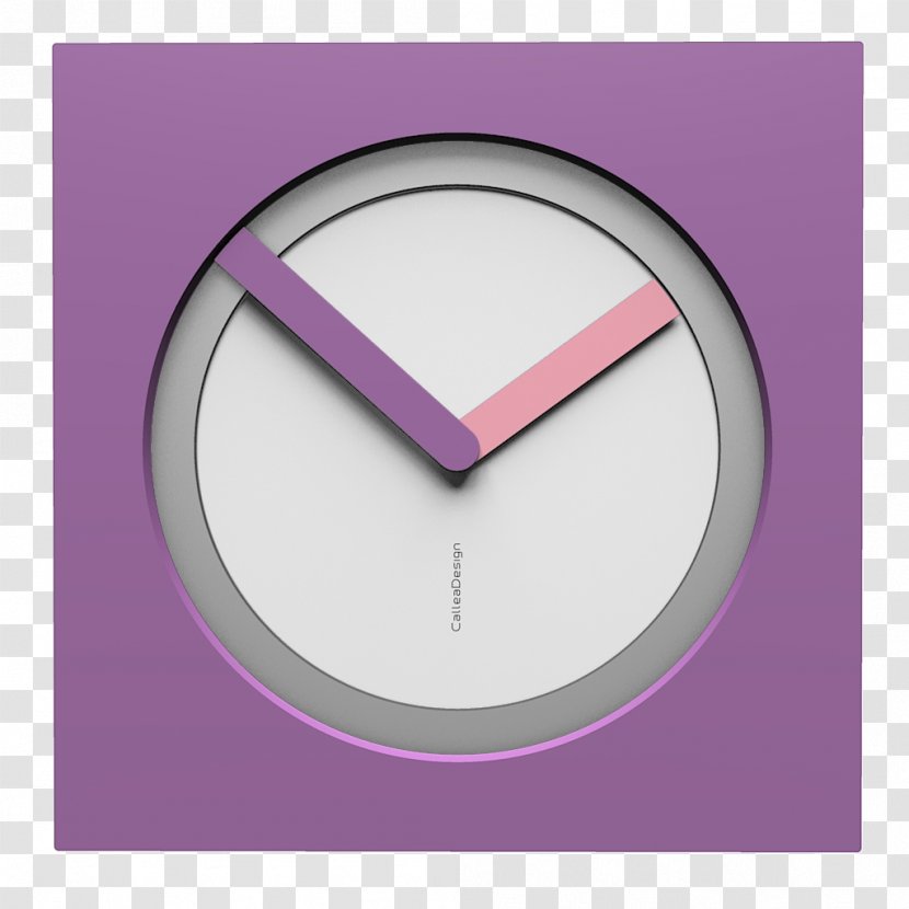 Product Design Clock Font Angle - Violet Transparent PNG