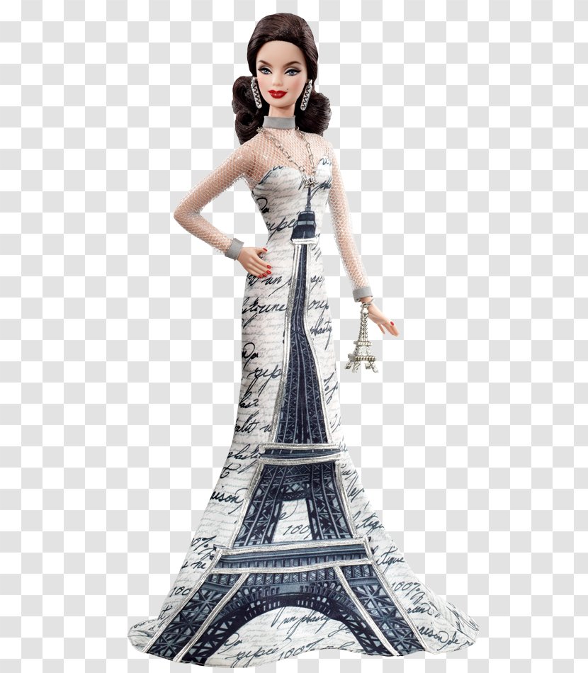Eiffel Tower Big Ben Barbie Doll Statue Of Liberty - Dress Transparent PNG