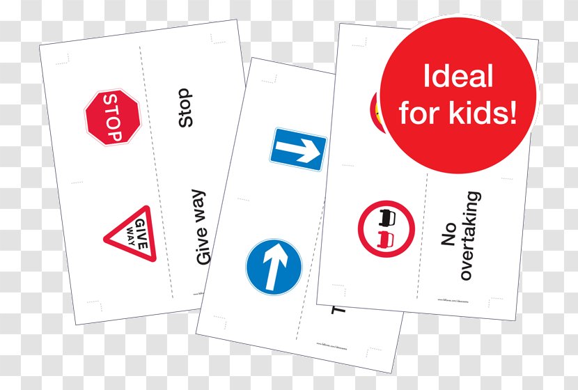 Traffic Sign Road Safety Flashcard - Trafikundervisning Transparent PNG
