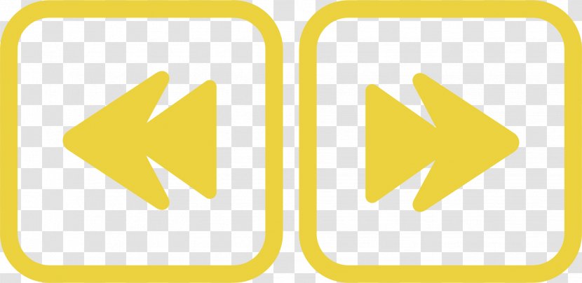 Logo Brand Yellow Font - Creative Left And Right Buttons Transparent PNG