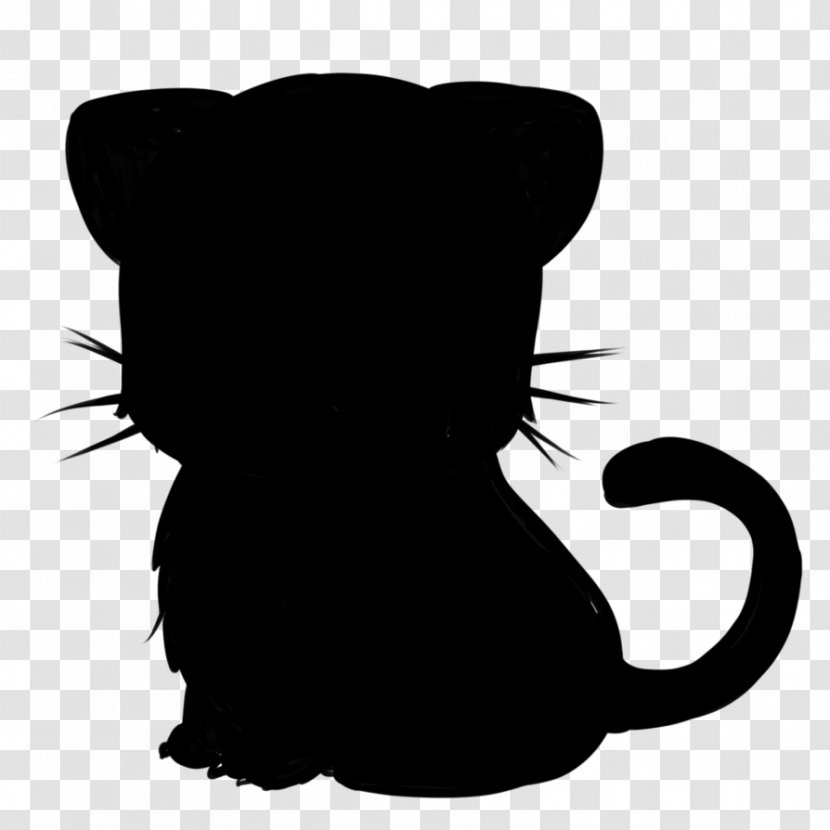 Whiskers Black Cat Panther & White - M Transparent PNG
