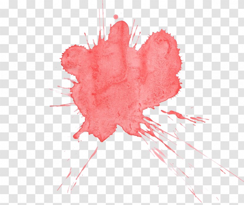 Watercolor Painting Red - Cartoon Transparent PNG