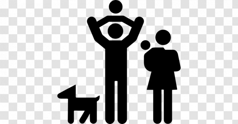 Dog Family Father - Black And White Transparent PNG