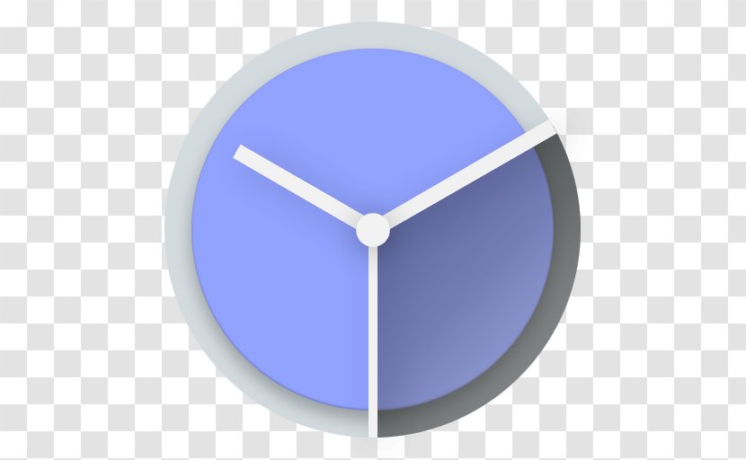 Google Clock Dark Theme Android - Blue Transparent PNG