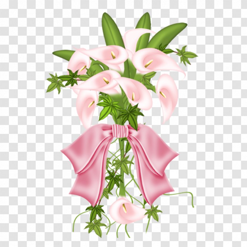 Flower Arum-lily Clip Art - Arranging - Pink Calla Lily Transparent PNG