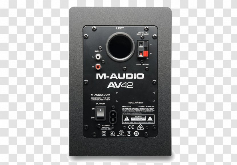 M-Audio AV32 / AV42 Studio Monitor Studiophile AV 40 - Sound - Audio Transparent PNG