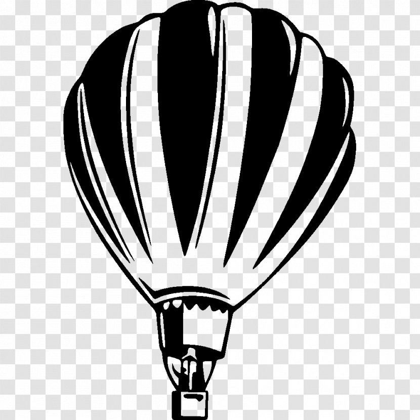 Hot Air Balloon Black And White Clip Art - Photography Transparent PNG