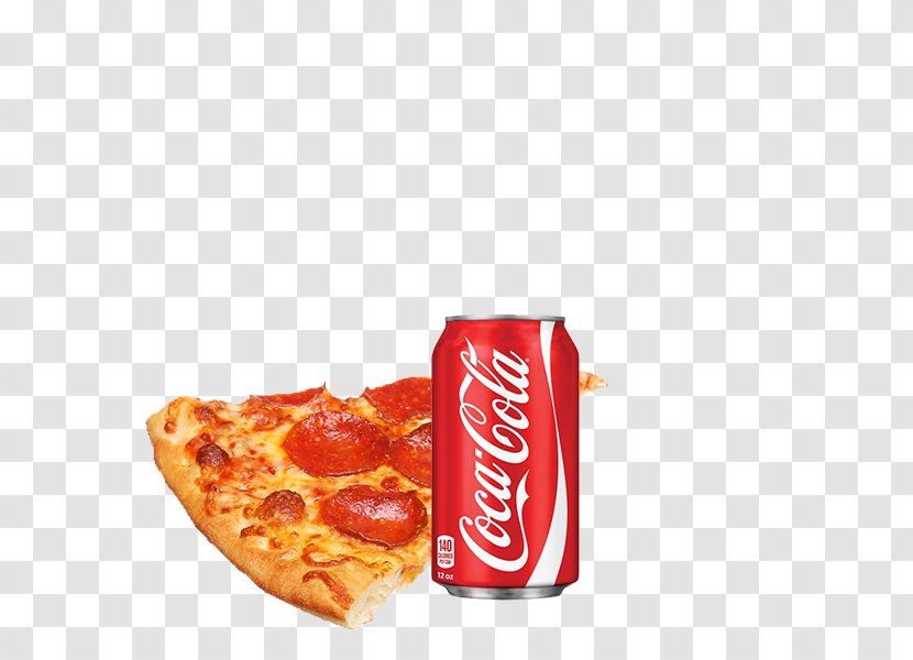 Pizza Coca-Cola Italian Cuisine Fizzy Drinks Pepperoni - Olive Oil Transparent PNG