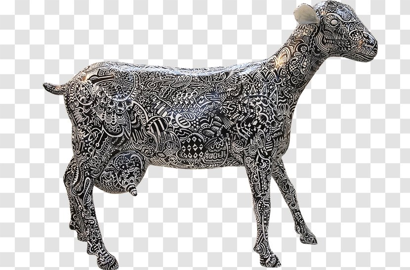 Cattle Bronze Sculpture Goat - Statue Transparent PNG