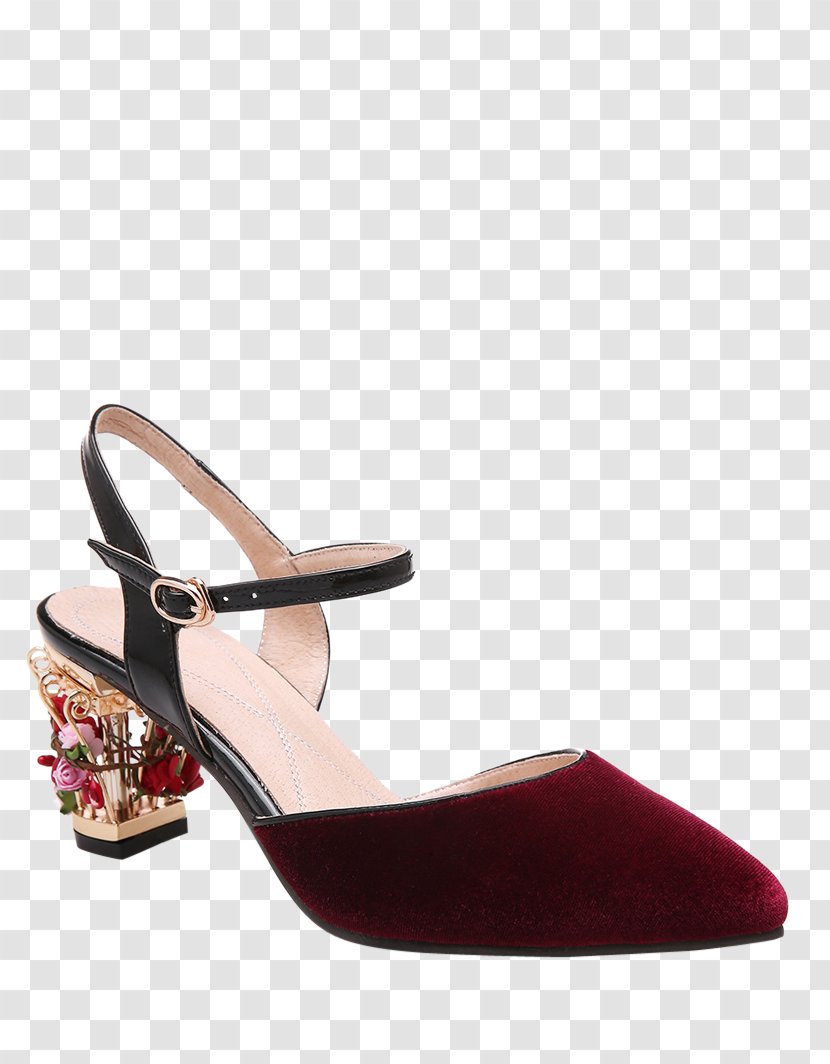 Sandal High-heeled Shoe Stiletto Heel Fringe - Leather Transparent PNG