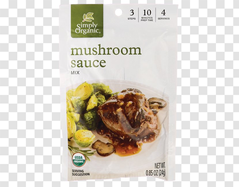 Gravy Organic Food Dish Recipe Mushroom Sauce Transparent PNG