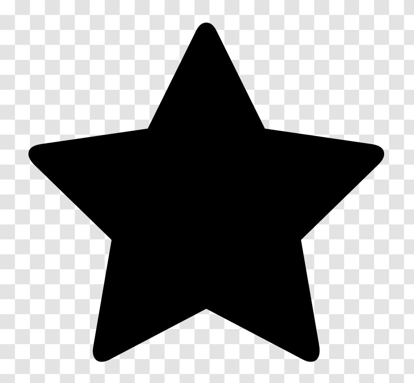 Silhouette Star Clip Art - Logo - Black Transparent PNG