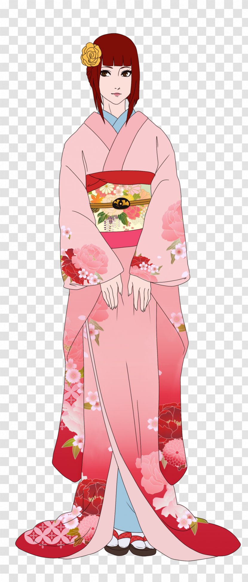 Geisha Kimono Costume Design Cartoon - Tree - Once Upon A Dream Transparent PNG