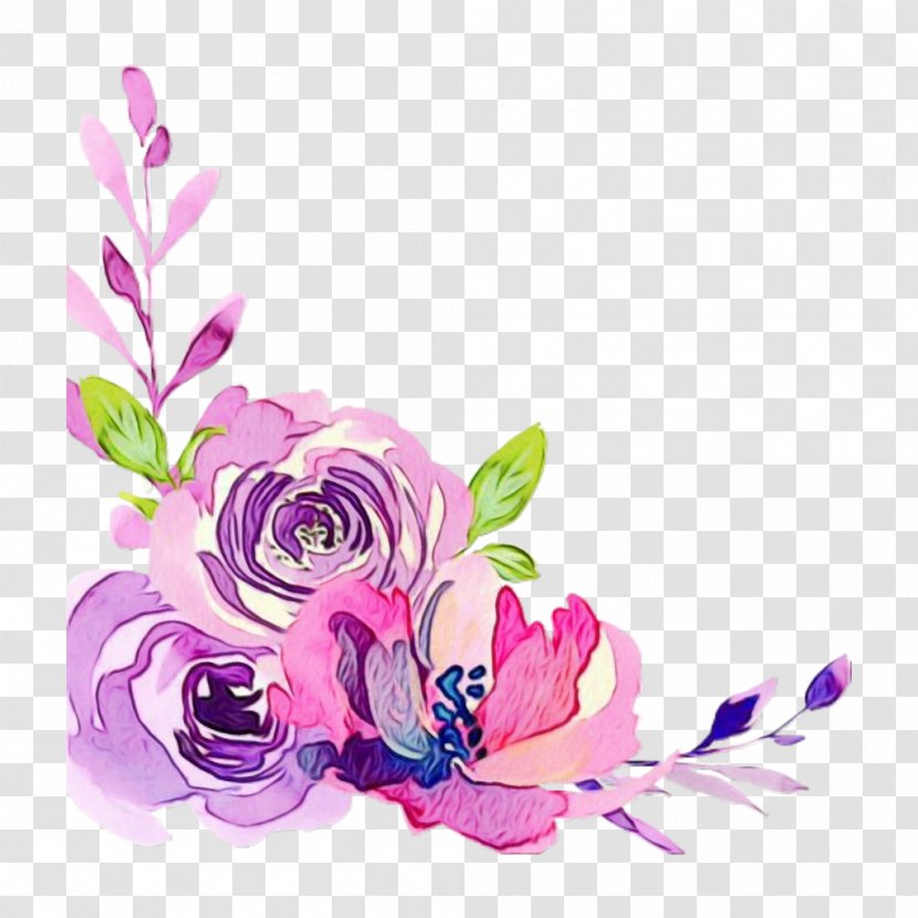 Watercolor Painting Flower Clip Art Image - Lilac - Floral Design Transparent PNG