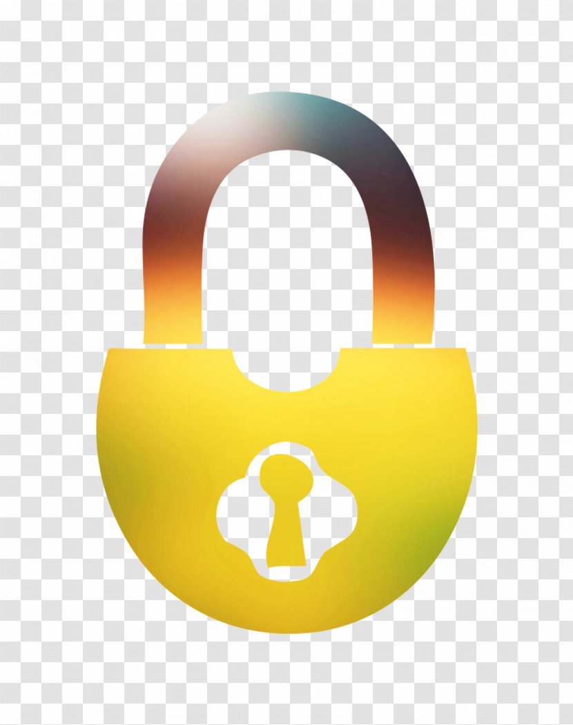 Yellow Product Design Padlock Font - Lock - Symbol Transparent PNG