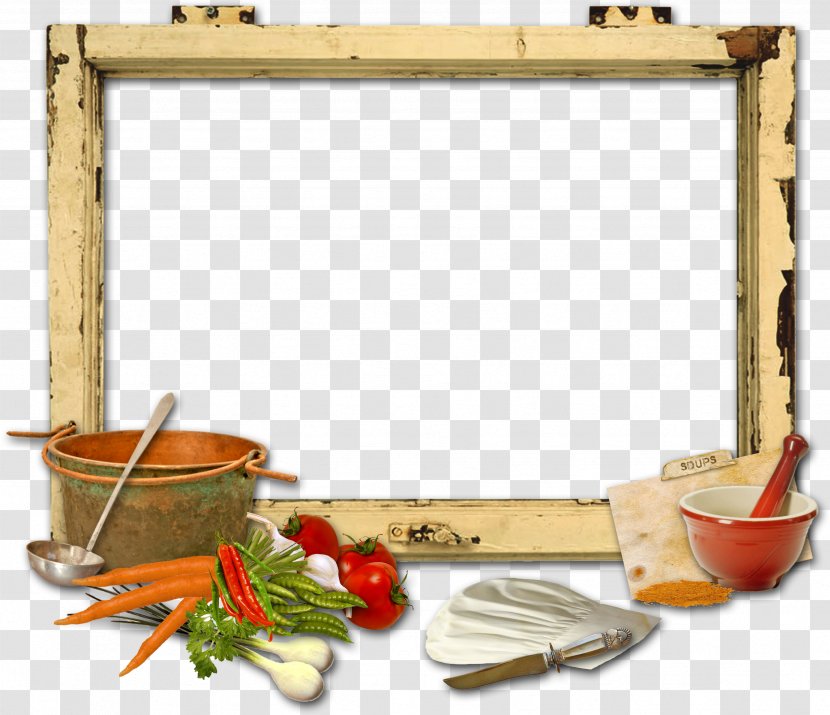 Kitchen Recipe Clip Art - Picture Frame - Cooking Transparent PNG