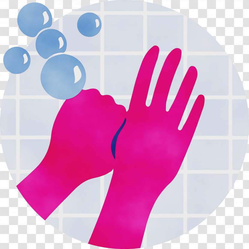 Hand Model Glove Pink M Font Meter Transparent PNG