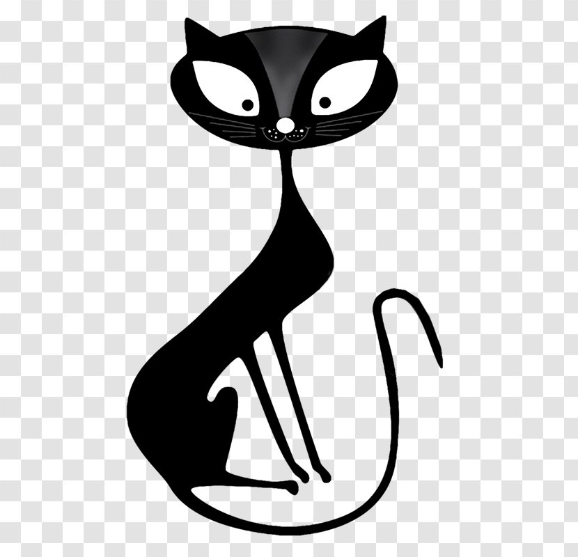 Black Cat Kitten Clip Art - Digital Image - Cats Transparent PNG