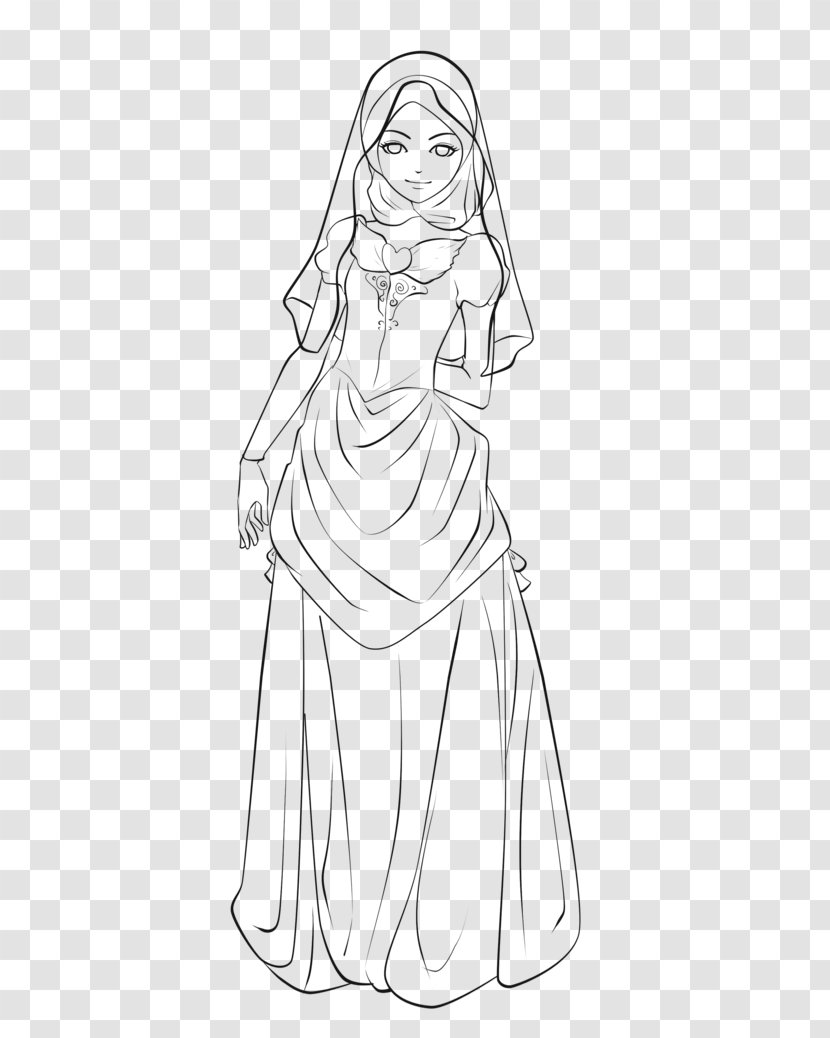 Coloring Book Muslim Islamic Art Hijab - Clothing - Quraan For Girls Transparent PNG