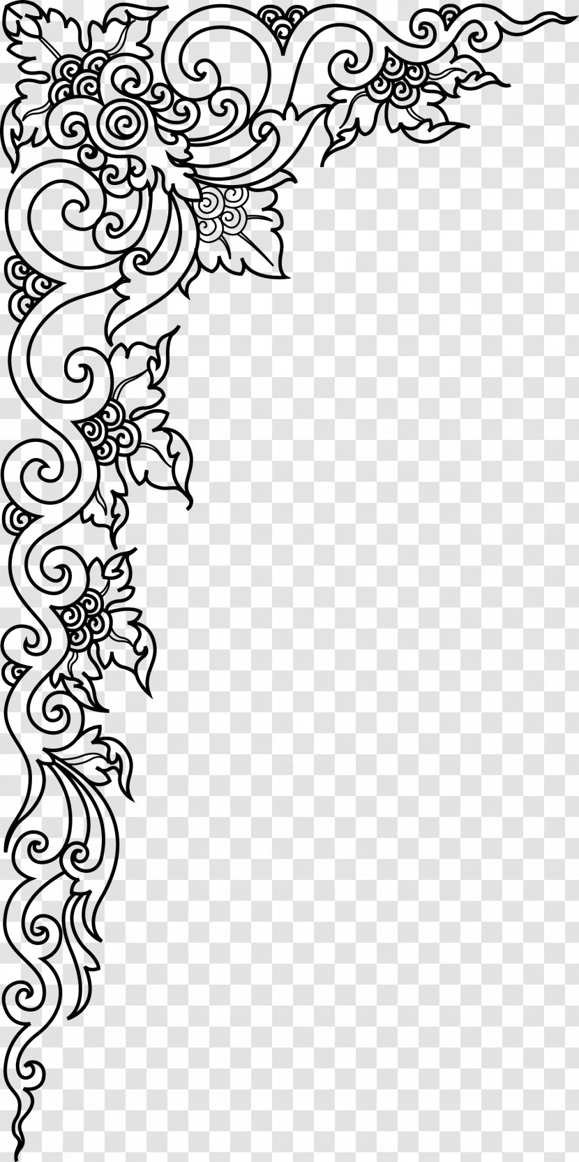 Picture Frames Ornament Photography Wallpaper - Black And White - Oriental Frame Transparent PNG