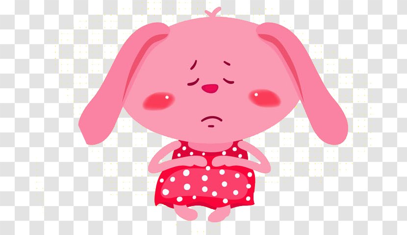 Rabbit - Art - Pink Transparent PNG