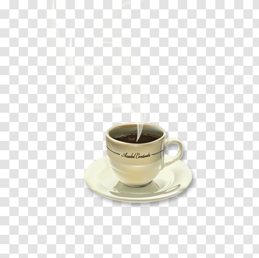 Espresso Coffee Cup Cafe Mug - White - Pattern Transparent PNG