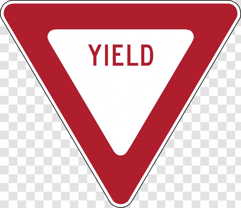 Yield Sign Traffic Stop Clip Art - Pedestrian - Signs Transparent PNG