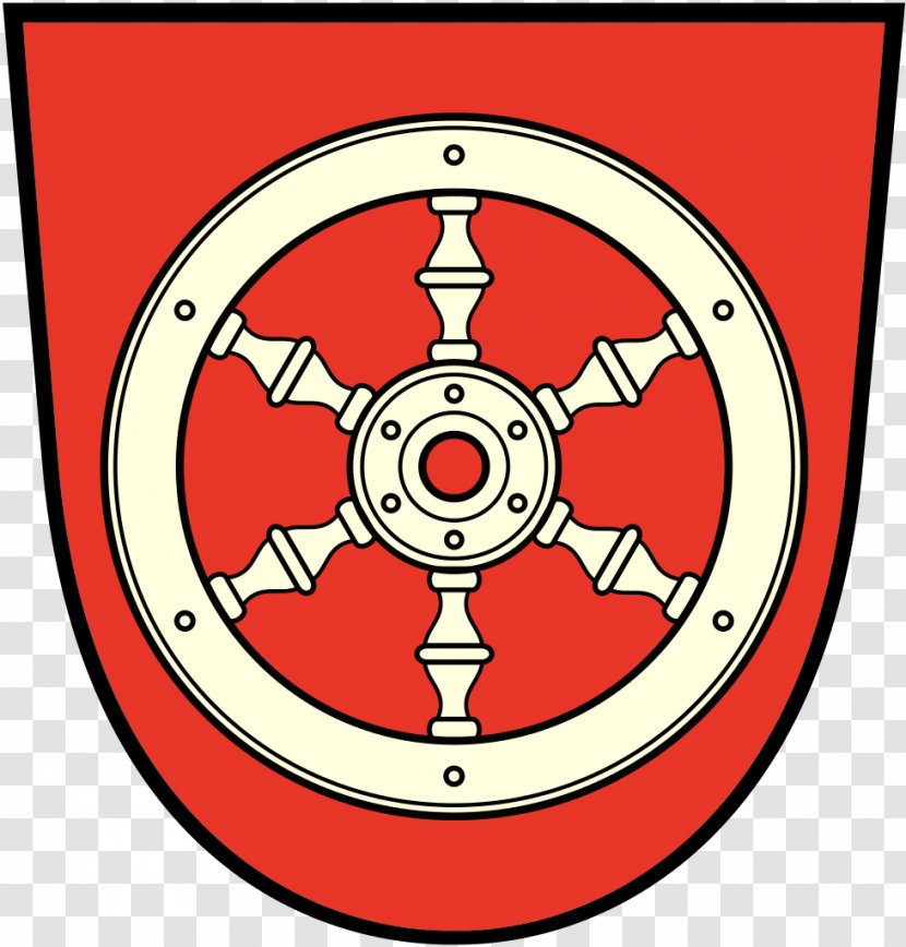 Wheel Of Mainz Coat Arms Electorate Roman Catholic Diocese - Frankfurt Transparent PNG