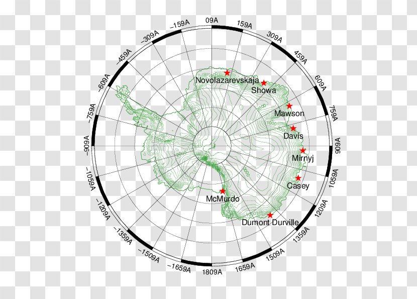 Circle Point Pattern - Recreation - Antarctica Map Transparent PNG