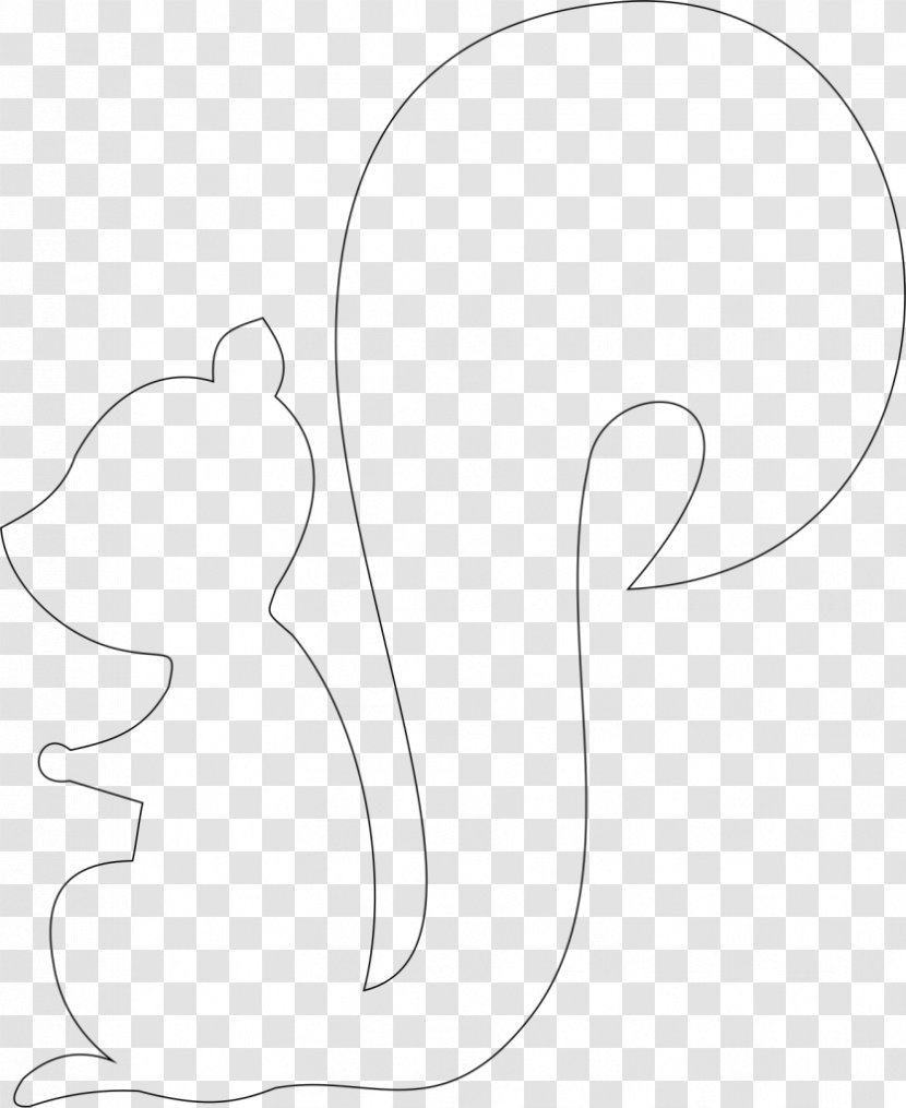 Cat Thumb Line Art /m/02csf Clip - Cartoon Transparent PNG