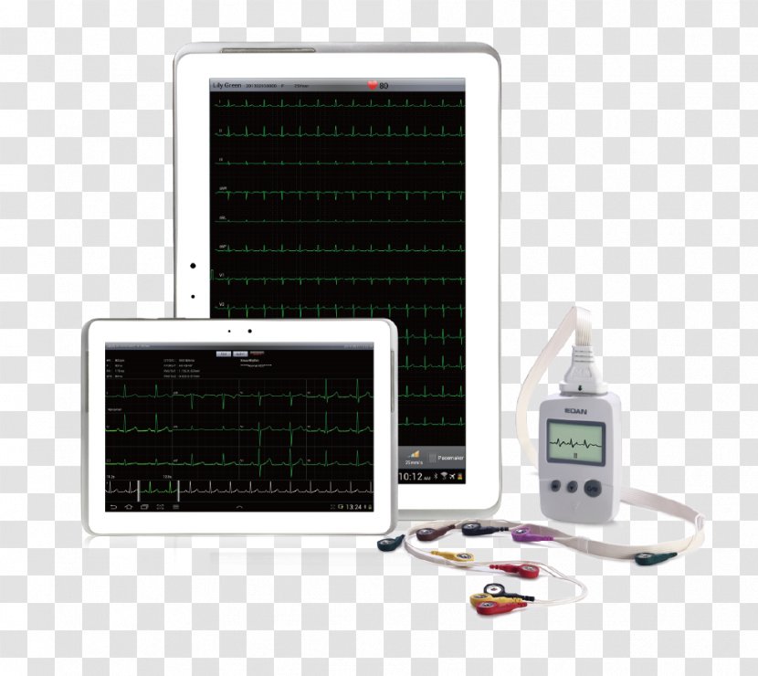 Electrocardiography Cardiology Tablet Computers Android Medical Equipment - Power Supply Transparent PNG
