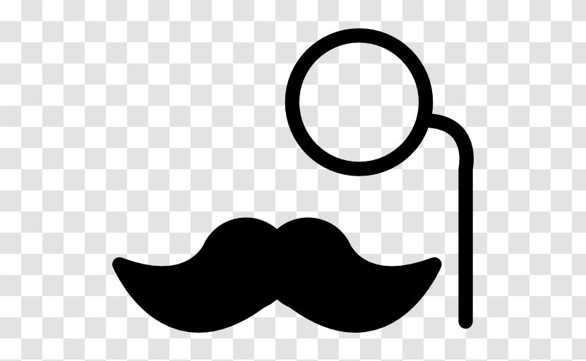 Handlebar Moustache Beard - Silhouette Transparent PNG