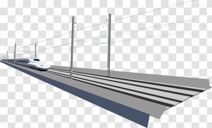 Train Rail Transport Track High-speed - Railroad - Tracks Transparent PNG