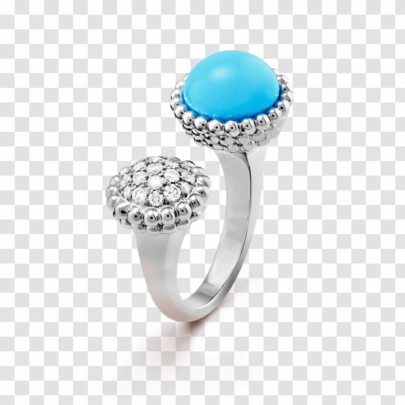 Turquoise Ring Van Cleef & Arpels Diamond Jewellery - Pearl Transparent PNG