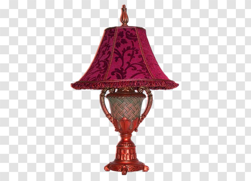 Light Lampe De Bureau Clip Art - Purple Simple Table Lamp Decorative Pattern Transparent PNG