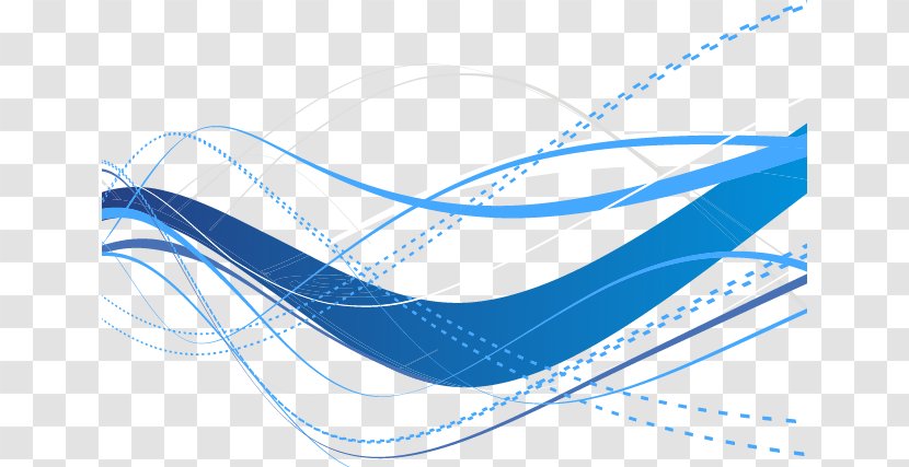 Geometry Blue Download - Azure - Abstract Geometric Lines Of Science And Technology Transparent PNG