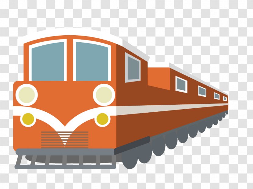 Taiwan Tourist Attraction Flat Design - Logo - Cartoon Train Transparent PNG
